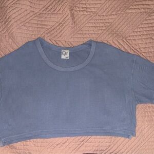 Aerie Light Blue Crop Top